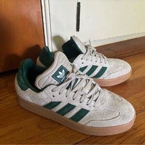 Adidas Gray and Green Sneakers